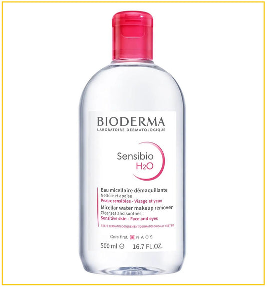 BIODERMA 貝德瑪深層卸妝水粉水 DEEP SENSIBIO H2O MICELLAR WATER MAKEUP REMOVER (SENSITIVE SKIN) 500ML