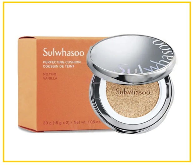 SULWHASOO 雪花秀緻美親膚精華氣墊(柔霧版) PERFECTING CUSHION WITH REFILL SPF50+ PA+++ #17N1 / #23N1 15G X2