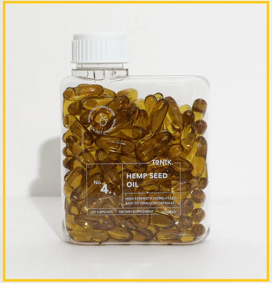 TONIK 有機火麻仁油膠囊120粒 NO.4 ORGANIC HEMP SEED OIL 120 CAPSULES