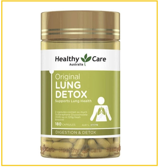 HEALTHY CARE 清肺片180粒 ORIGINAL LUNG DETOX 180 CAPSULES