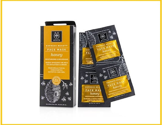 APIVITA 艾蜜塔蜂蜜水潤保濕面膜套裝 EXPRESS BEAUTY FACE MASK WITH HONEY (MOISTURIZING & NOURISHING) DUO SET 8ML X12