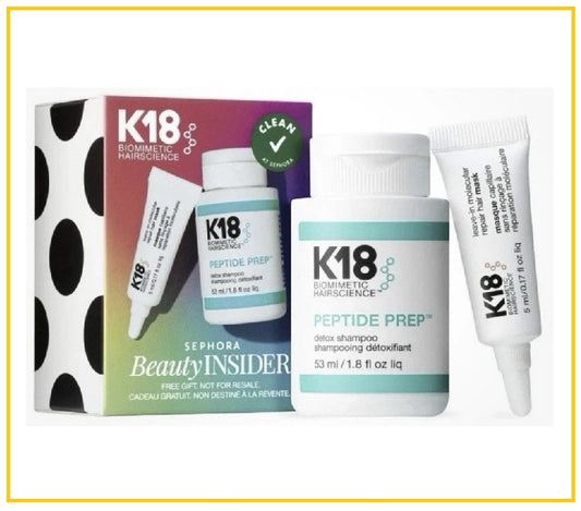 K18 洗髮精髮膜兩件套裝 PEPTIDE PREP DETOX SHAMPOO LEAVE IN MOLECULAR REPAIR HAIR MASK TWO-PIECE DUO SET