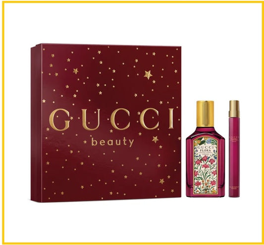 GUCCI 古馳綺夢馥梔香水兩件套裝 FLORA GORGEOUS GARDENIA EAU DE PARFUM INTENSE GIFT DUO SET