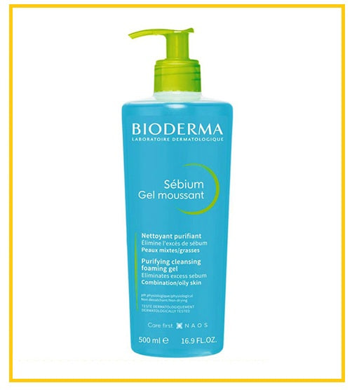 BIODERMA 貝德瑪控油平衡潔膚凝膠 SEBIUM FOAMING GEL 500ML