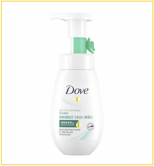DOVE 多芬溫和保濕濃密潔面泡沫(敏感皮膚) FACIAL CLEANSING MOUSSE SENSITIVE SKIN 160ML