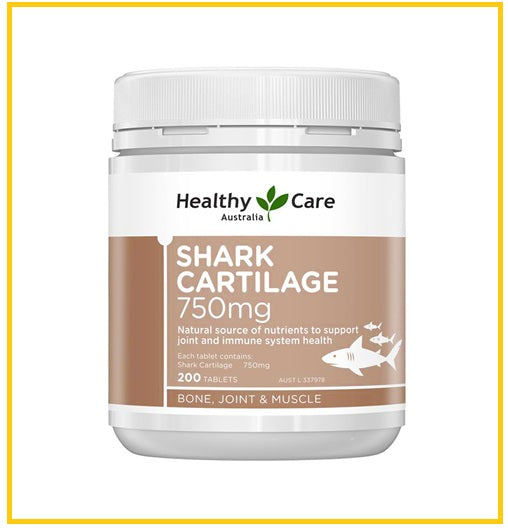 HEALTHY CARE 鯊魚軟骨素200粒 SHARK CARTILAGE 750MG 200 TABLETS