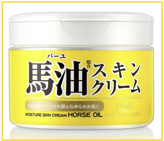 LOSHI 樂絲北海道馬油面霜特滋潤乳面霜 HORSE OIL MOISTURE SKIN CREAM 220ML