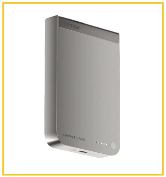 MOMAX 磁吸流動電源 1-POWER S.PASS 10000MAH QI2 MAGNETIC WIRELESS BATTERY PACK #BLACK / #TITANIUM / #ORANGE IP162Q2D / IP162Q2L / IP162Q2M