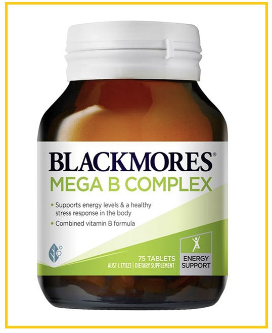BLACKMORES 澳佳寶維生素B族75粒 MEGA B COMPLEX 75 TABLETS