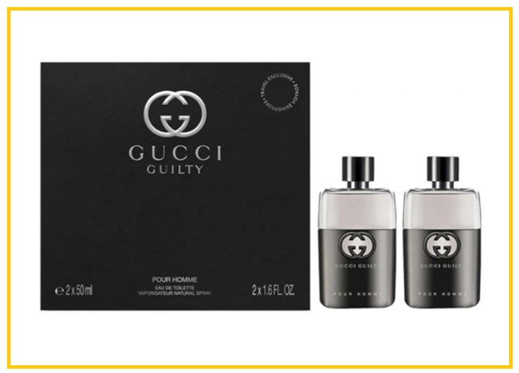 GUCCI 古馳罪愛男性淡香水兩件套裝 GUILTY HOMME EDT DUO SET 50ML X2