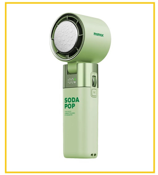 MOMAX 輕巧摺疊式冰敷風扇 1° GO FREEZE COMPACT FOLDABLE ICY COOLING FAN #WHITE / #GREEN IF21