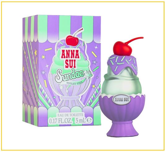 ANNA SUI 安娜蘇果漾聖代夢幻冰淇淋香水小樣 SUNDAE VIOLET VIBE MINI EDT 5ML