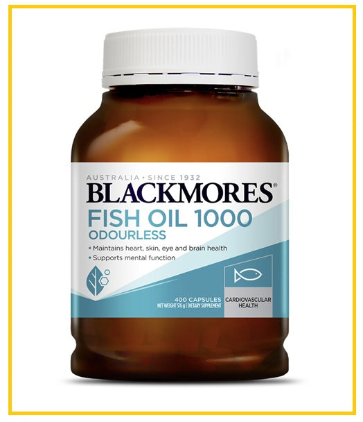 BLACKMORES 澳佳寶原味魚油400粒 NATURAL FISH OIL 1000MG 400 CAPSULES