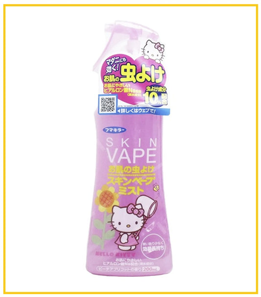 FUMAKILLA 象球牌蜜桃味驅蚊噴霧蚊怕水 SKIN VAPE MOSQUITO REPELLENT SPRAY PEACH 200ML