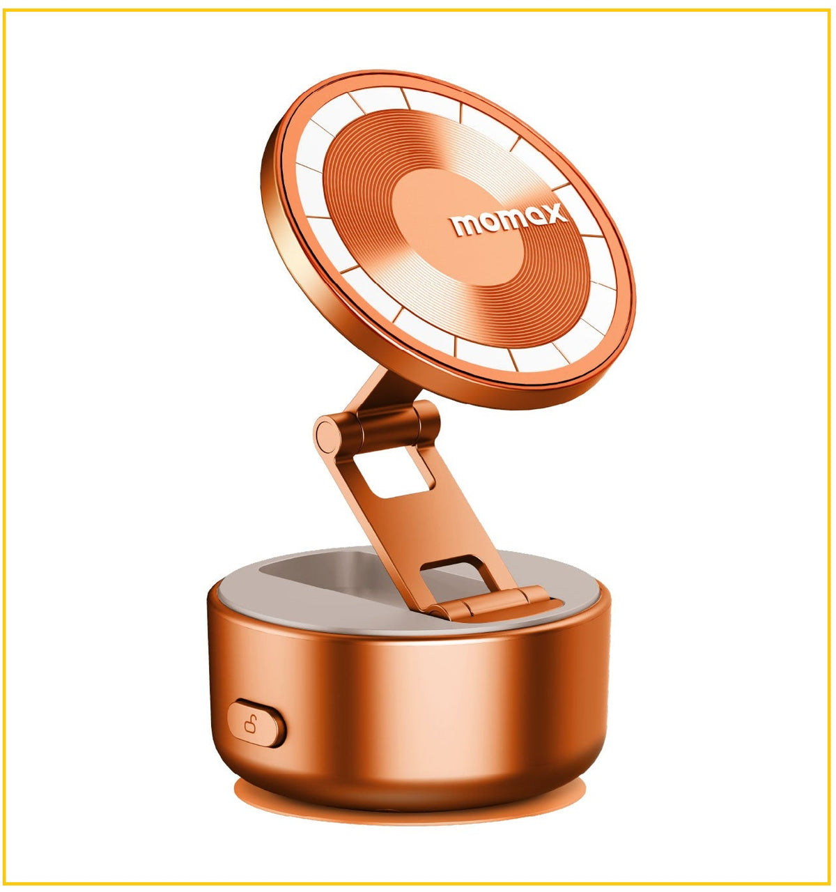 MOMAX Electric Suction Magnetic Phone Stand 1-SNAP GO AUTO SUCTION MAGNETIC PHONE STAND #TITANIUM / #SANDSTONE KH20L / KH20L2