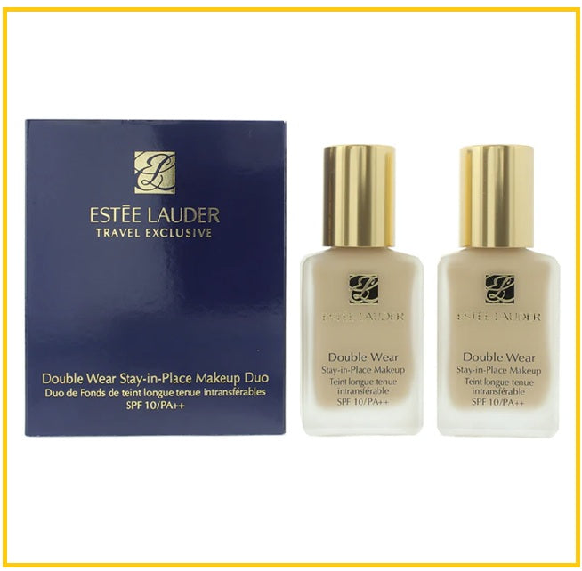 ESTEE LAUDER 雅詩蘭黛持久防曬粉底套裝 DOUBLE WEAR STAY-IN-PLACE MAKEUP SPF 10 #1W2 SAND DUO SET 30ML X2