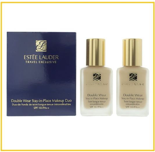 ESTEE LAUDER 雅詩蘭黛持久防曬粉底套裝 DOUBLE WEAR STAY-IN-PLACE MAKEUP SPF 10 #1W2 SAND DUO SET 30ML X2