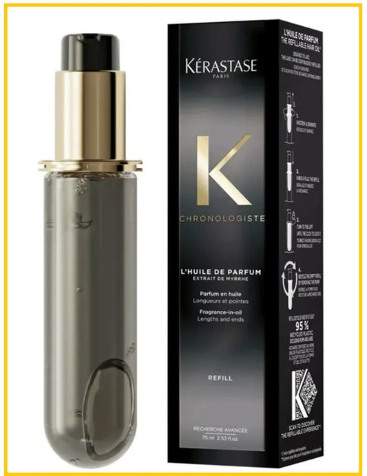KERASTASE 卡詩黑鑽護髮精油(替換裝) CHRONOLOGISTE L'HUILE DE PARFUM HAIR OIL 75ML (REFILL)
