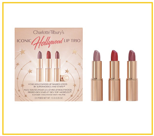 CHARLOTTE TILBURY 夏洛特星光矚目口紅唇膏三件套裝 CT ICONIC HOLLYWOOD LIP TRIO 1.5G X3