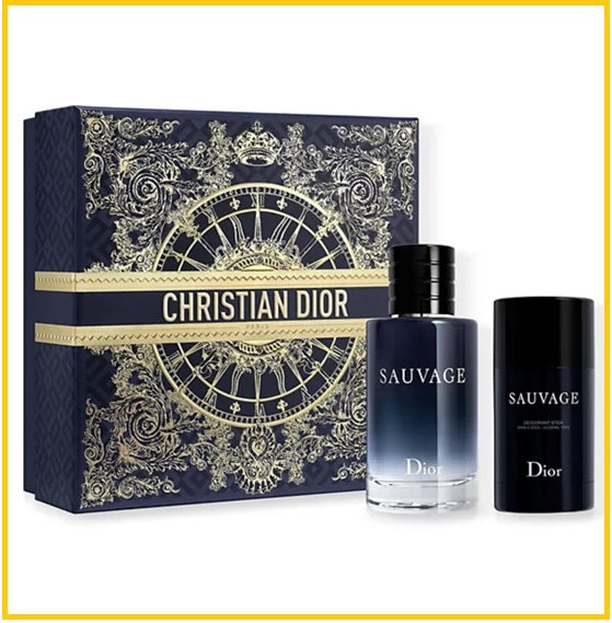 CHRISTIAN DIOR 迪奧曠野香水止汗膏兩件聖誕限量版套裝 SAUVAGE EAU DE TOILETTE AND DEODORANT STICK GIFT DUO SET