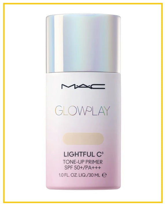 MAC Glow Play Lightful C3 Tone Up Primer SPF 50+ #LAVENDER / #PEACH 30ML