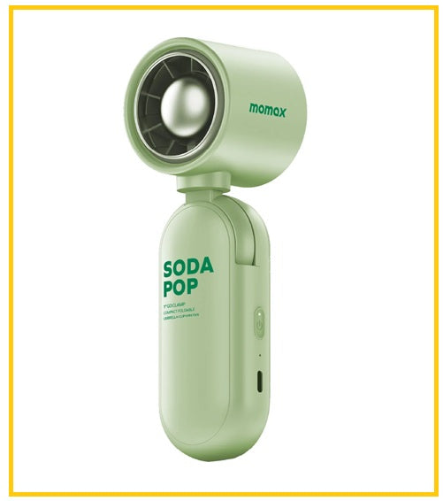 MOMAX 輕巧摺疊式傘夾迷你風扇 1° GO CLAMP COMPACT FOLDABLE UMBRELLA-CLIP MINI FAN #WHITE / #GREEN IF22