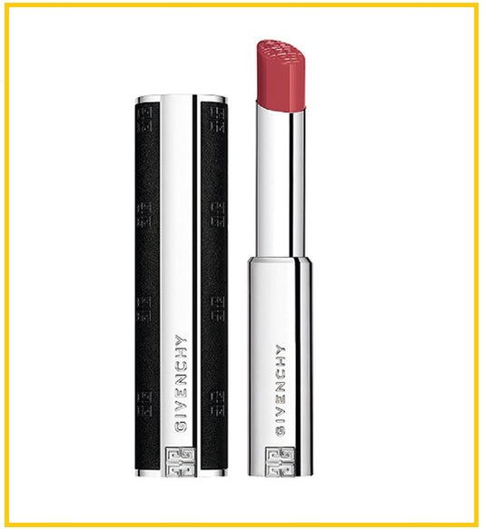 GIVENCHY 紀梵希黑小羊皮口紅唇膏 LE ROUGE INTERDIT SATIN #N227 ROSE INFUSE 3G