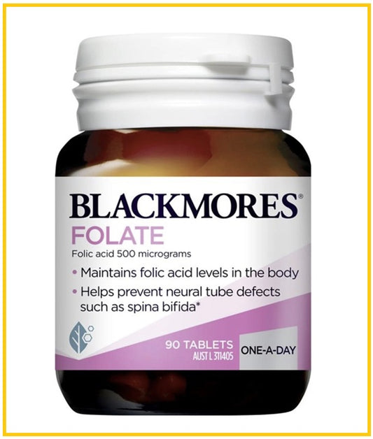 BLACKMORES 澳佳寶天然膳食葉酸片90粒 FOLATE 90 TABLETS