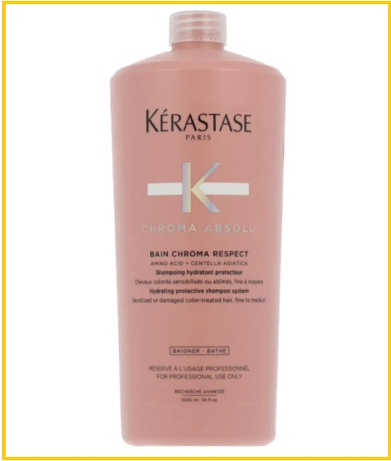 KERASTASE 卡詩綻光染後護理固色浴髮乳洗髮水 CHROMA ABSOLU BAIN RICHE CHROMA RESPECT 80ML / 500ML / 1000ML