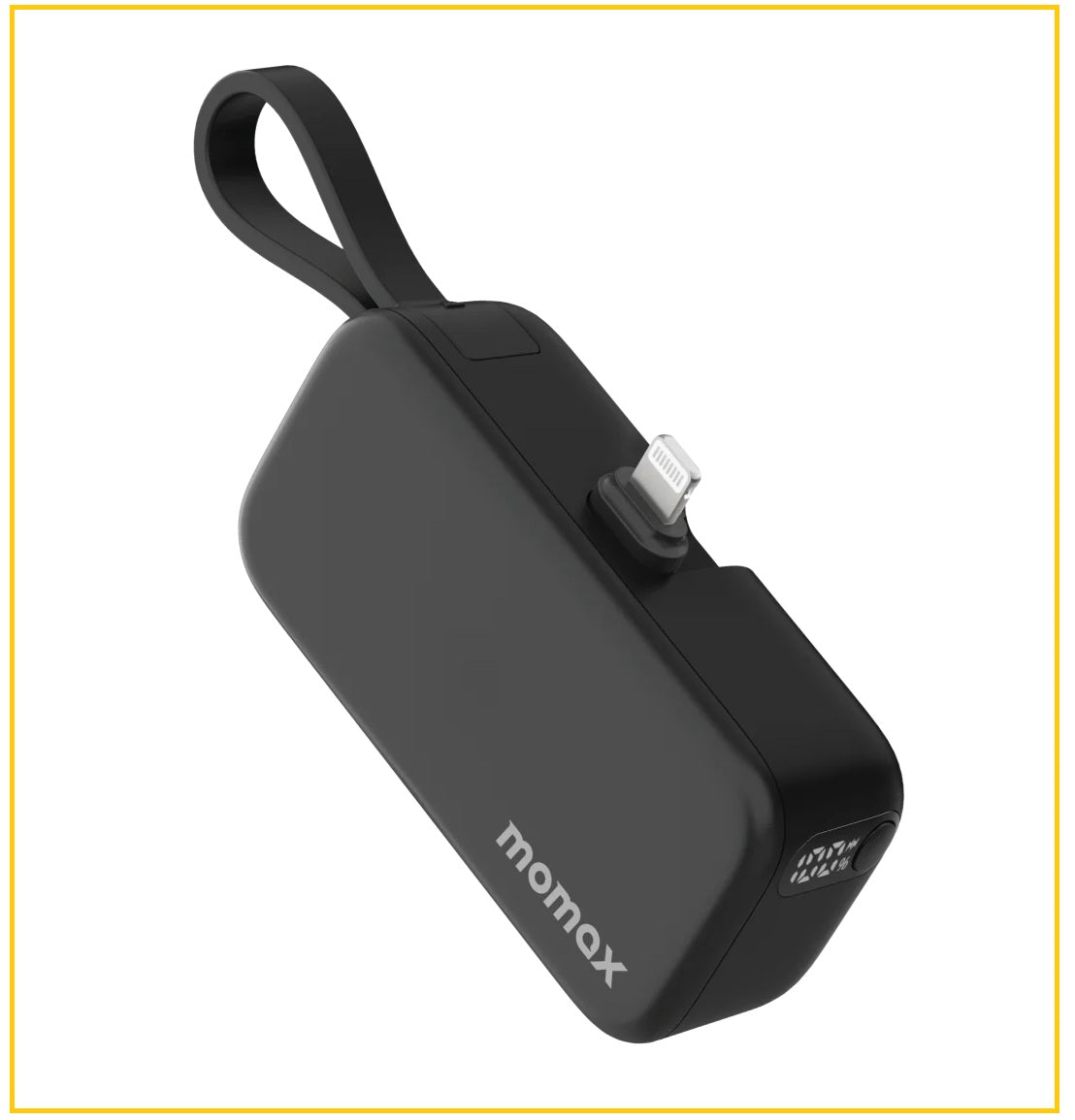 MOMAX 内置可折叠移動電源 1-POWER MINI 5000MAH BUILT-IN FOLDABLE LIGHTNING POWER BANK #WHITE / #BLACK IP130MFI