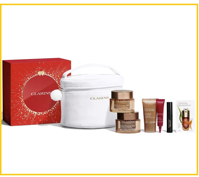 CLARINS 嬌韻詩彈簧日霜晚霜頸霜眼霜睫毛膏精華套裝 EXTRA-FIRMING COLLECTION DUO SET