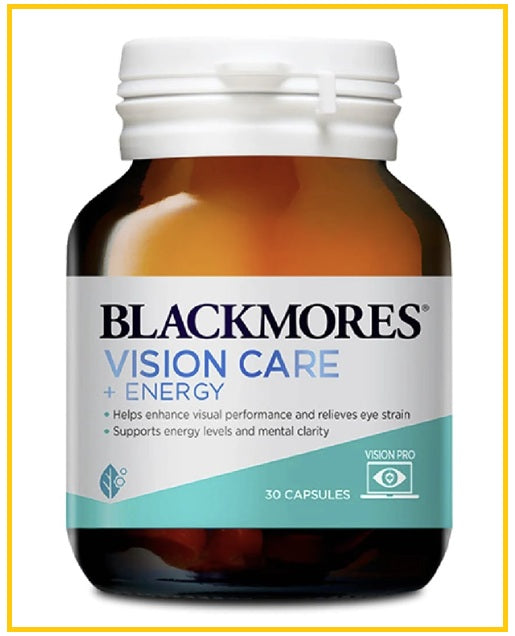 BLACKMORES 澳佳寶多效護眼煥能膠囊30粒 VISION CARE + ENERGY 30 CAPSULES