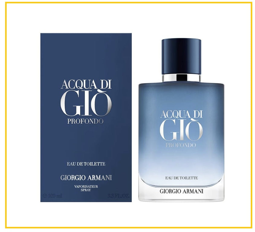 GIORGIO ARMANI 阿瑪尼寄情男士邃藍版香水 MENS ACQUA DI GIO PROFONDO EDT 50ML / 100ML