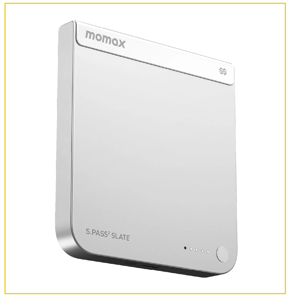 MOMAX 半固態磁吸流動電源 1-POWER S.PASS² SLATE 5000MAH MAGNETIC WIRELESS SEMI-SSB POWER BANK #DUSKY CHERRY / #SILVER / #BLUE / #YELLOW IP188Q2S