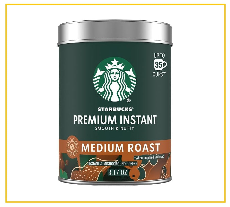 STARBUCKS 星巴克低咖啡美版 PREMIUM INSTANT COFFEE BLONDE ROAST #LIGHT ROAST / #MEDIUM ROAST / #DARK ROAST 90G