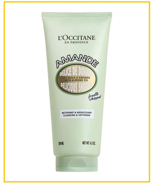 L'OCCITANE 歐舒丹甜扁桃綿綿沐浴露 LOCCITANE ALMOND WHIPPED SHOWER CREAM 200ML