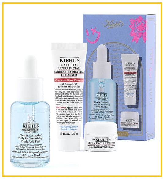 KIEHL'S 科顏氏嫩膚溜溜瓶三酸精華套裝 KIEHLS LIGHT BLUE PEEL SERUM HOLIDAY DUO SET (SEASONAL LIMITED EDITION)