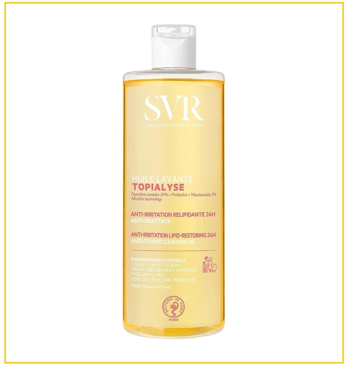 SVR 舒唯雅溫和舒緩沐浴油 TOPIALYSE MICELLAR CLEANSING OIL 400ML / 1000ML