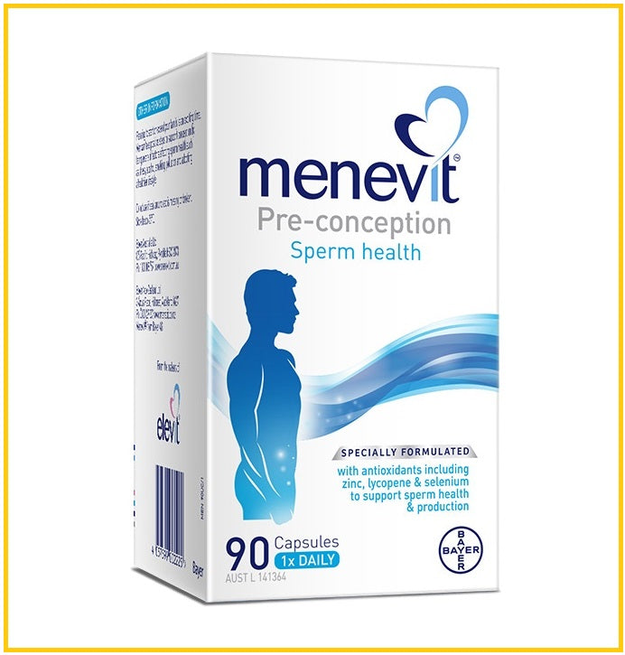 MENEVIT MALE PRE-CONCEPTION SPERM HEALTH 90 CAPSULES 愛樂維男士營養素90粒