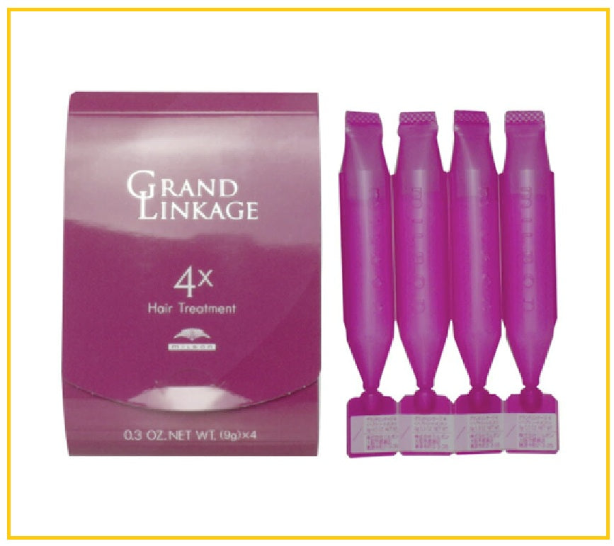 MILBON 沙龍級髮膜修護乳霜(適合粗硬或自來卷髮質) GRANDLINKAGE HAIR TREATMENT 9G X4