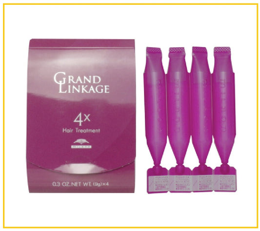 MILBON 沙龍級髮膜修護乳霜(適合粗硬或自來卷髮質) GRANDLINKAGE HAIR TREATMENT 9G X4