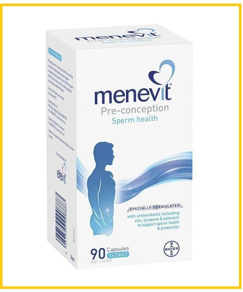 BAYER 拜耳男士愛樂維90粒 MENEVIT PRE-CONCEPTION SPERM HEALTH 90 CAPSULES