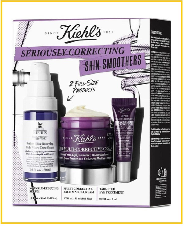 KIEHL'S 科顏氏視黃醇乳霜眼霜三件套裝 KIEHLS SERIOUSLY CORRECTING SKIN SMOOTHERS DUO SET