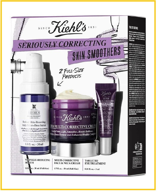 KIEHL'S 科顏氏視黃醇乳霜眼霜三件套裝 KIEHLS SERIOUSLY CORRECTING SKIN SMOOTHERS DUO SET