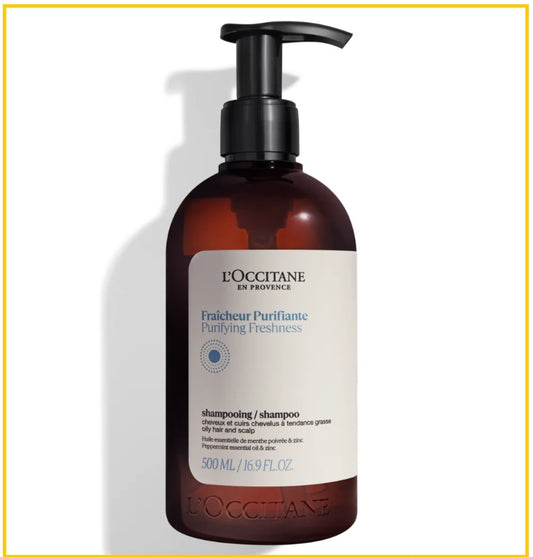 L'OCCITANE 歐舒丹草本療法清爽淨化洗髮水 LOCCITANE AROMACHOLOGIE PURIFYING FRESHNESS SHAMPOO 500ML