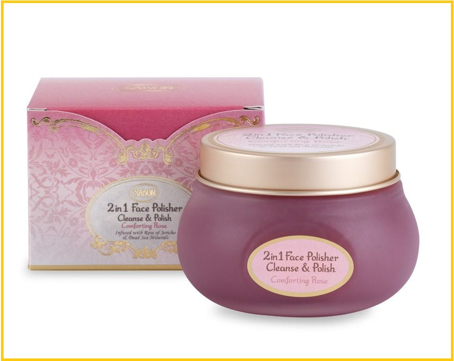 SABON 2 IN 1 FACE POLISHER COMFORTING ROSE 125ML 舒沁玫瑰2合1面部磨砂潔面霜