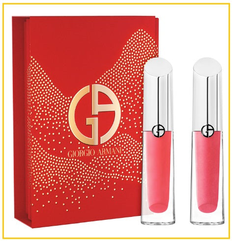 GIORGIO ARMANI 阿瑪尼玻璃唇彩套裝 PRISMA GLASS 02 + 05 GIFT DUO SET 3.5ML X2