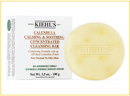 KIEHL'S 科顏氏金盞花鎮靜舒緩潔面皂 KIEHLS CALENDULA CALMING & SOOTHING CONCENTRATED CLEANSING BAR 100G