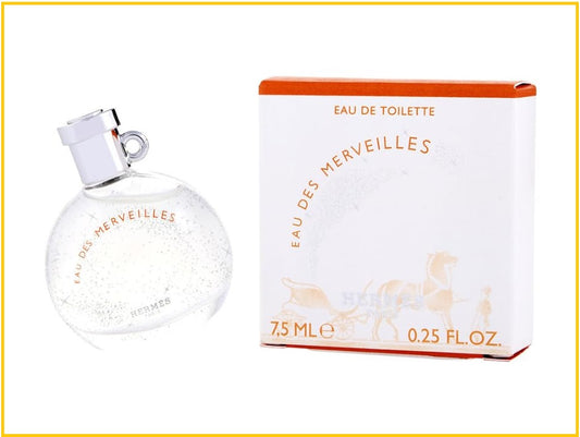 HERMES 愛馬仕橘彩星光淡香水 EAU DES MERVEILLES EDT SPRAY MINIATURE 7.5ML