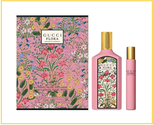 GUCCI 古馳絢麗梔子花淡香精套裝 FLORA GORGEOUS GARDENIA EAU DE PARFUM DUO SET